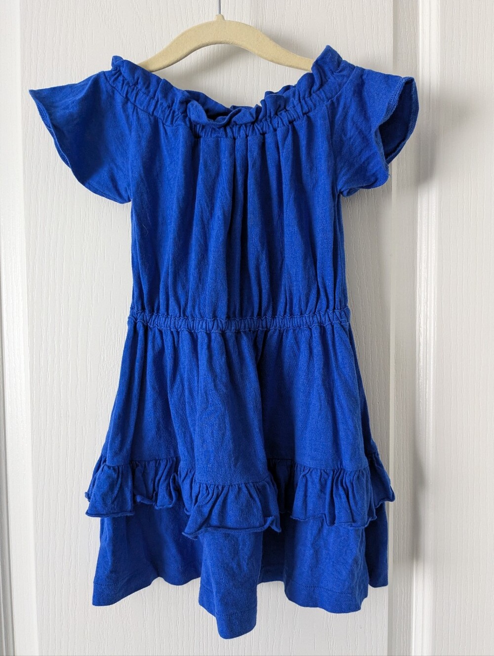 Girls Toddler CREWCUTS Royal Blue Knit Dress 2